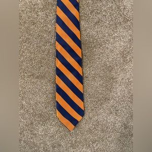 Orange and Blue Striped Tie